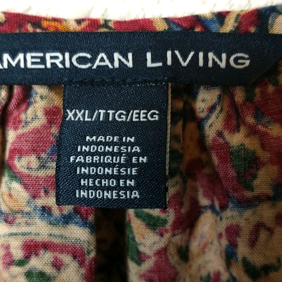 American Living Boho Peasant ¾ Sleeve Dress - Picture 8 of 8